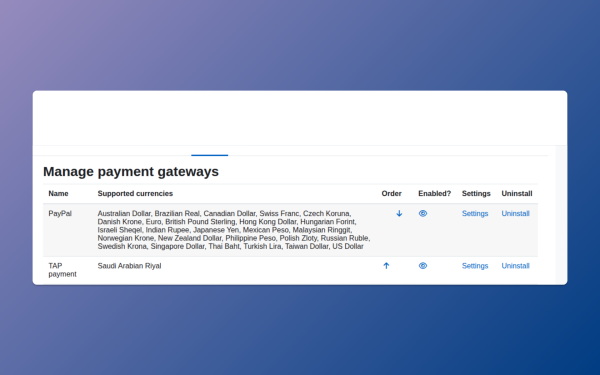 Moodle Tap Enrolment
